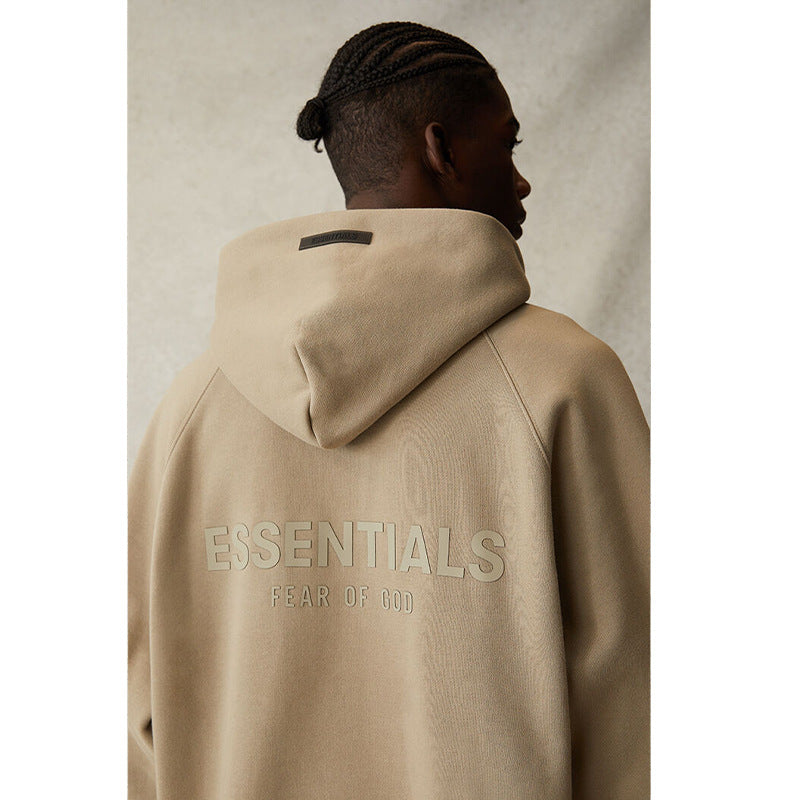 Fog Essentials Hoodie Offset Logo Fleece Hooded Sweater