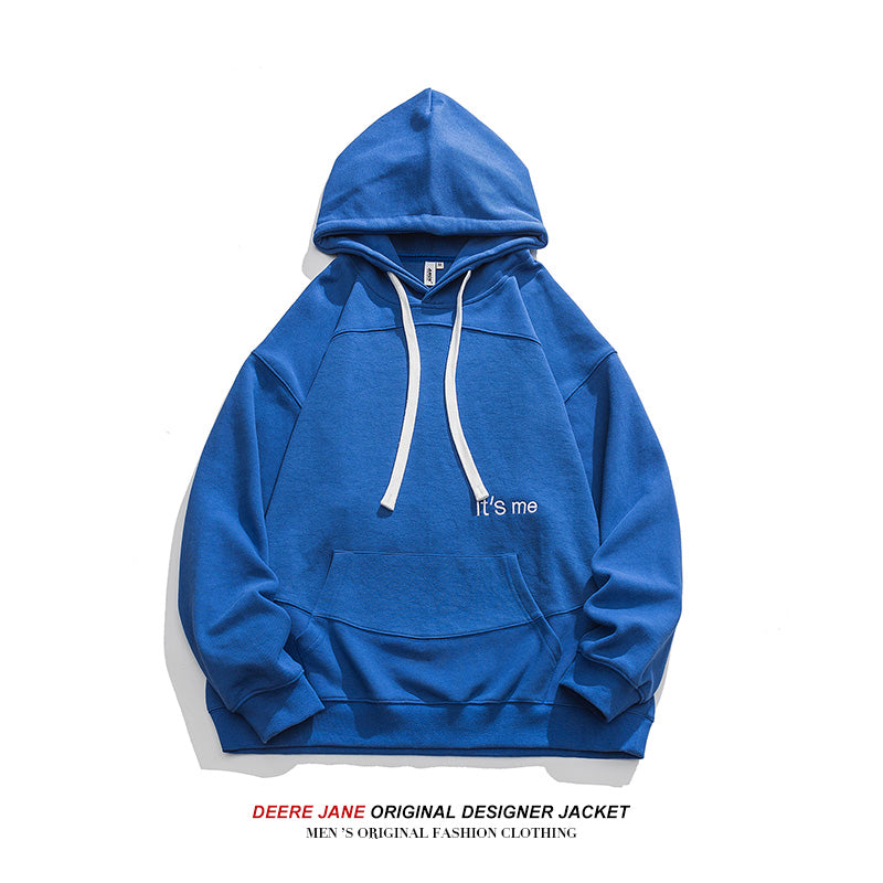 Men Pullover Hoodie Spring Sweater Men's Loose All-Match Casual