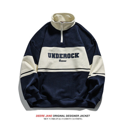 Men Pullover Hoodie Spring Sweater Men's American Style Loose Top