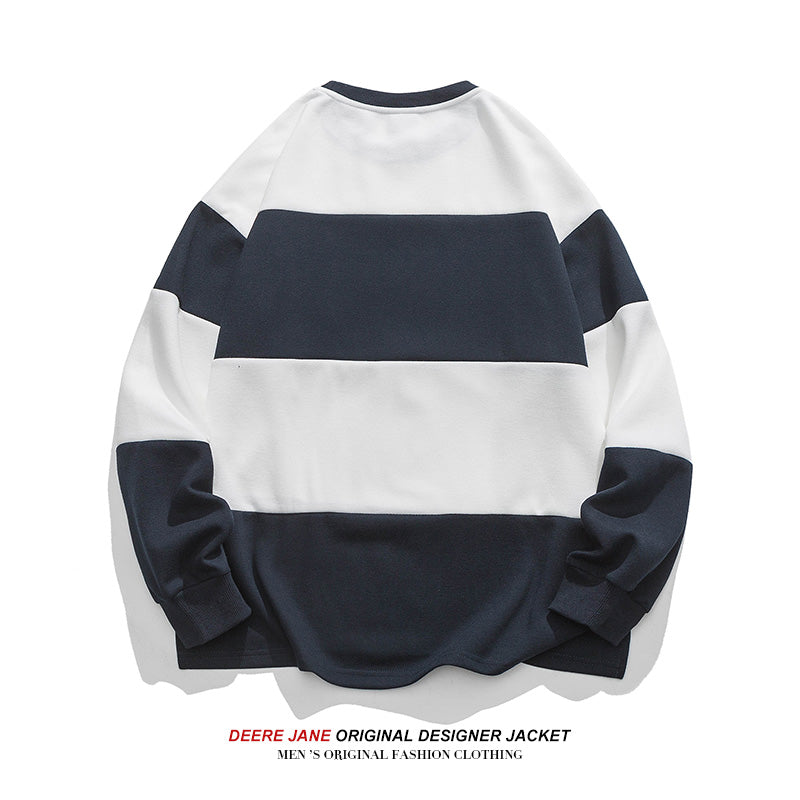 Men Pullover Hoodie Spring Sweater Men's American Style Loose All-Match Long Sleeve