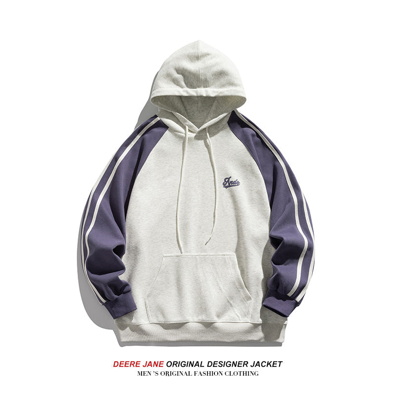Men Pullover Hoodie Spring Hooded Sweater Men's Loose All-Matching Casual