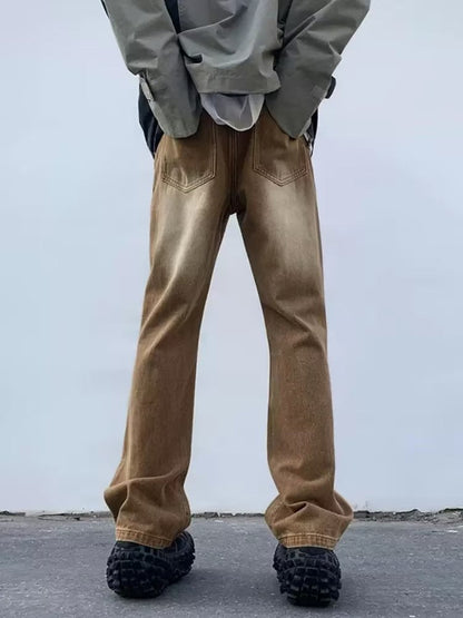 Men Jeans Slim Jeans Bootcut Pants Straight-Leg Pants