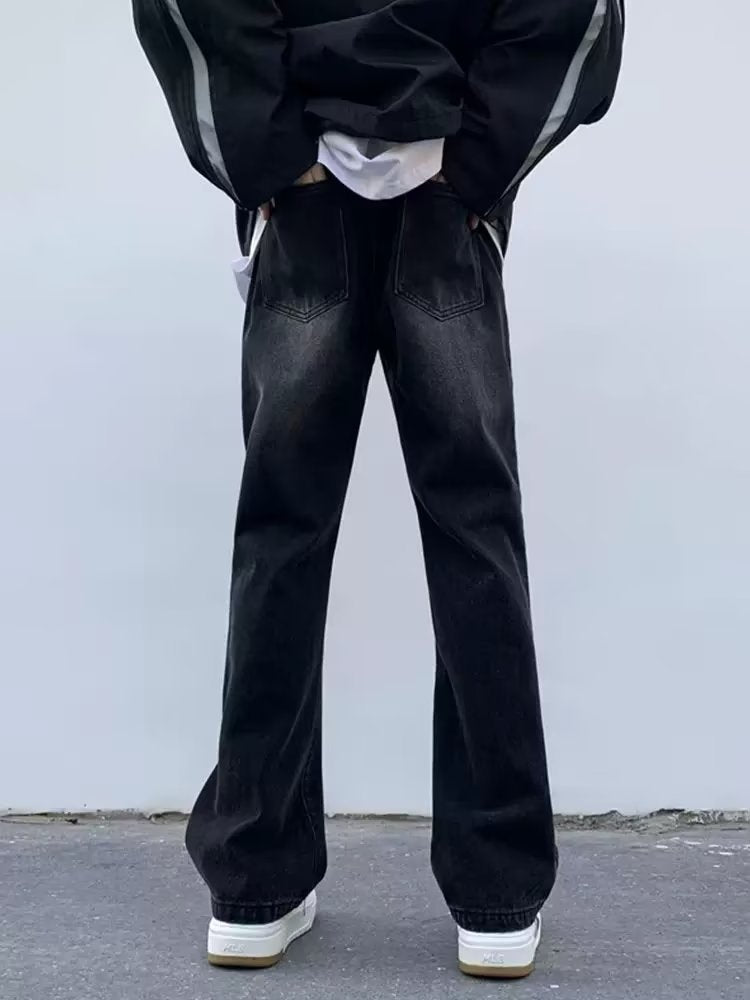 Men Jeans Slim Jeans Bootcut Pants Straight-Leg Pants