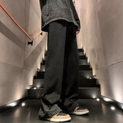 Men Jeans Fork Jeans Men Spring Retro Washed Straight-Leg Pants