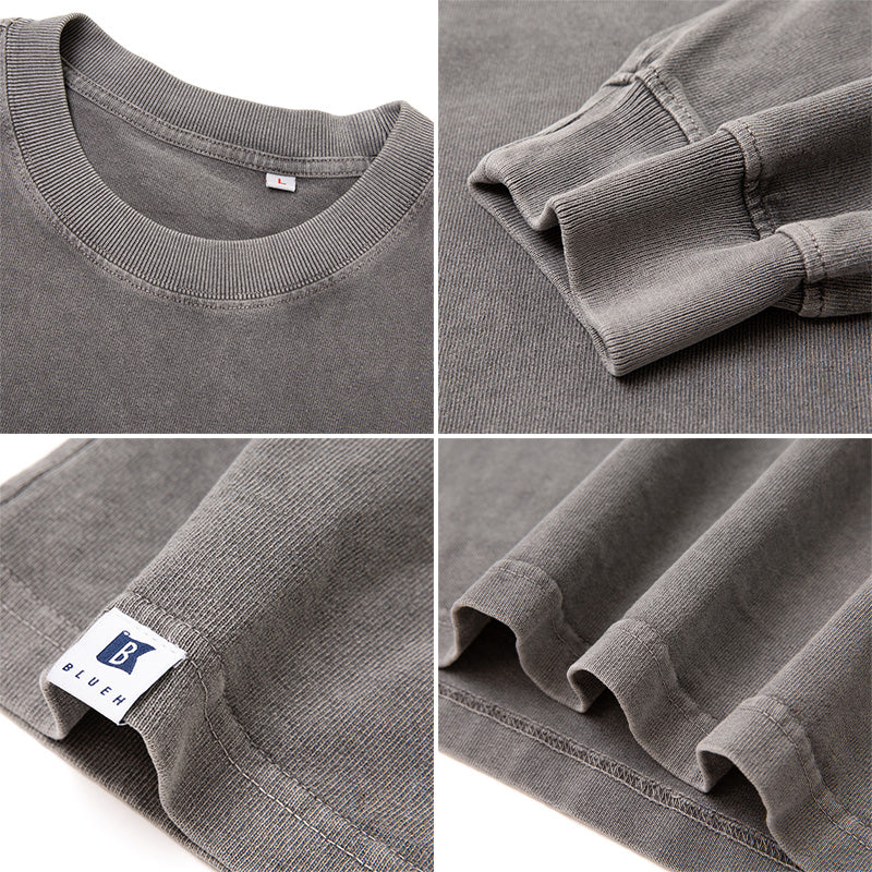 Men Pullover Hoodie Spring Sweater Men's Loose All-Match Simple Leisure