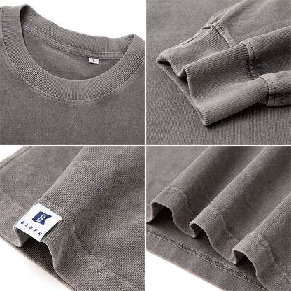 Men Pullover Hoodie Spring Sweater Men's Loose All-Match Simple Leisure
