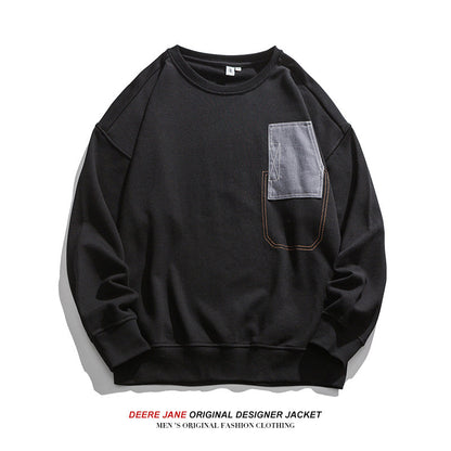 Men Pullover Hoodie Spring Sweater Men's Loose All-Match