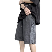 Men Jeans Paisley Denim Shorts Men's Summer Loose Short Circuit