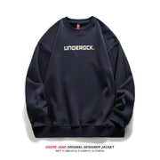 Men Pullover Hoodie Spring Cotton round Neck Sweater Men's Loose All-Matching