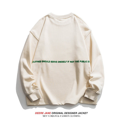 Men Pullover Hoodie Spring Sweater Men American Style Loose All-Match Fashion Spring and Autumn Leisure