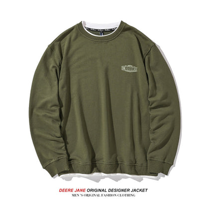 Men Pullover Hoodie Spring Sweater Men's Loose All-Match American Style Trend