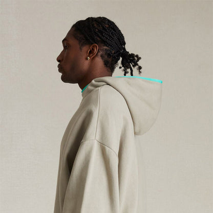 Fog Essentials Hoodie Stretch-hemmed Fleece Hooded Sweater