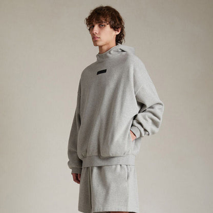 Fog Essentials Hoodie Stretch-hemmed Fleece Hooded Sweater