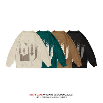 Men Pullover Hoodie Spring Sweater Men's Loose Street All-Match Fashion Top