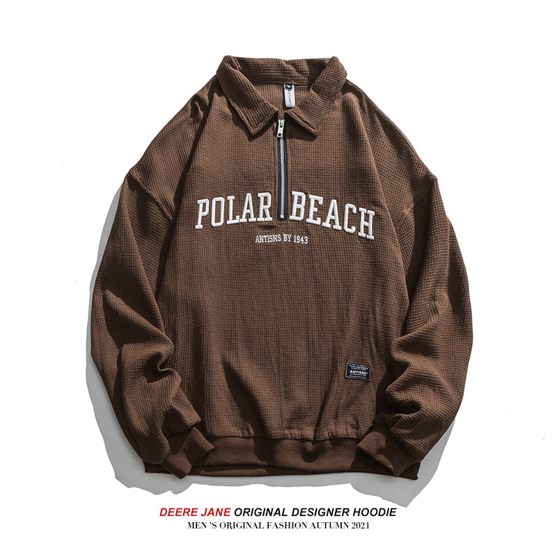 Men Pullover Hoodie Fall Loose Sweater