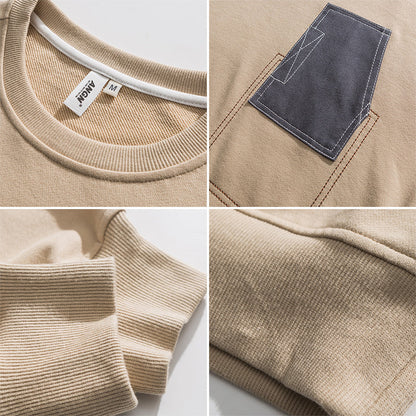 Men Pullover Hoodie Spring Sweater Men's Loose All-Match