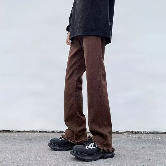 Men Jeans Autumn Skinny Jeans Straight Loose-Fitting Wide-Leg Trousers