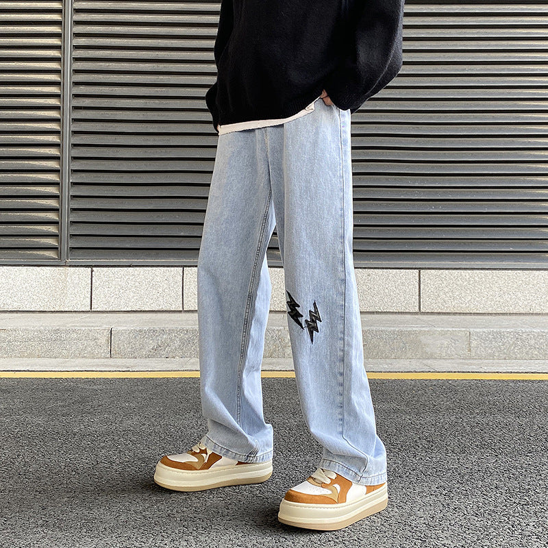 Men Jeans Straight-Leg Pants