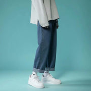 Men Jeans Summer Loose Straight Casual Pants