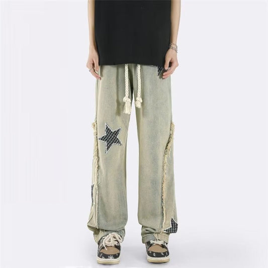 Men Jeans Retro XINGX Baggy Straight Trousers