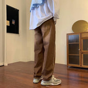 Men Jeans Vintage Jeans Summer Black Casual Trousers Baggy Straight Trousers
