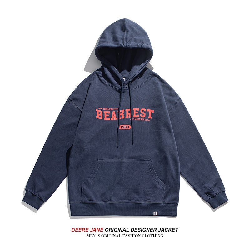 Men Pullover Hoodie Spring Sweater Loose All-Match Casual