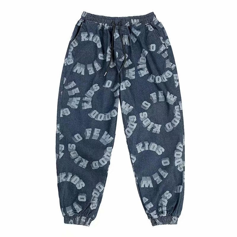 Men Jeans Hiphop Jeans Men's Summer Loose Cargo Pants
