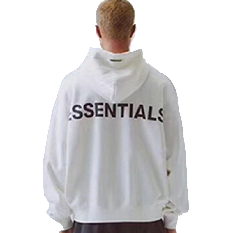 Fog Essentials Hoodie Reflective Logo Fleece Hooded Sweater