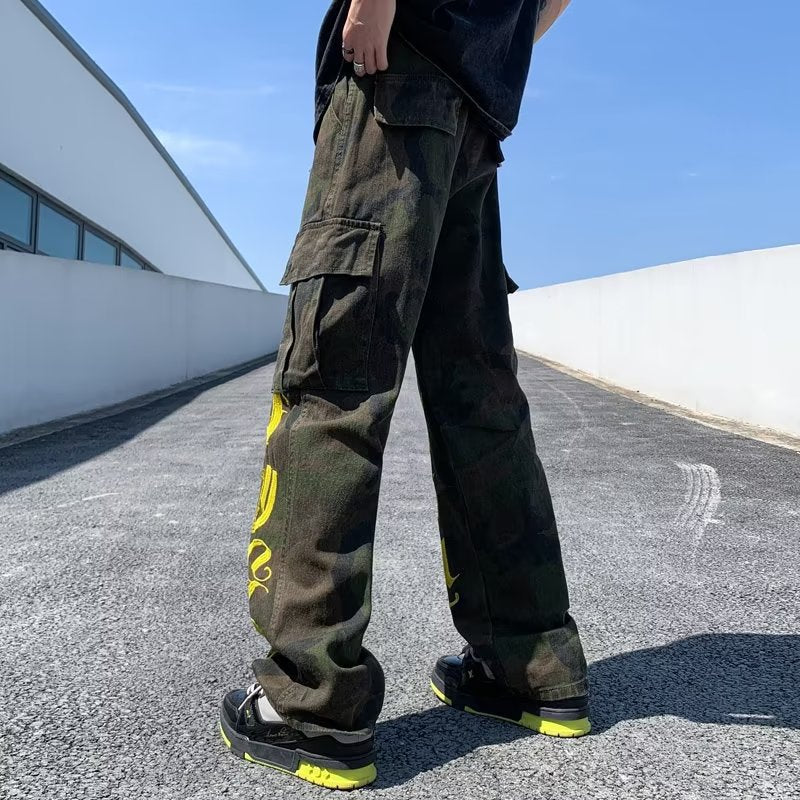 Men Jeans Vintage Straight Jeans