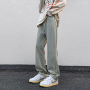 Men Jeans Country XINGX Embroidered Jeans Men Straight Bootcut Trousers