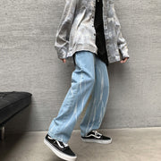 Men Jeans Hiphop Pants Loose Straight Jeans