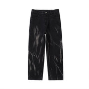Men Jeans Hiphop Pants Loose Straight Jeans