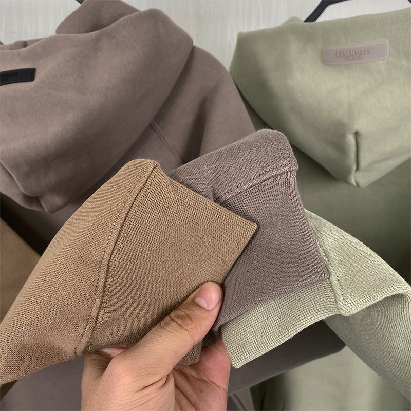 Fog Essentials Hoodie Flocking Logo Fleece Loose Hooded Sweater