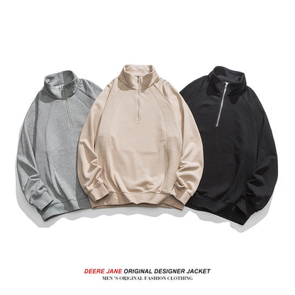 Men Pullover Hoodie Spring Sweater Male Loose Versatile Casual Top