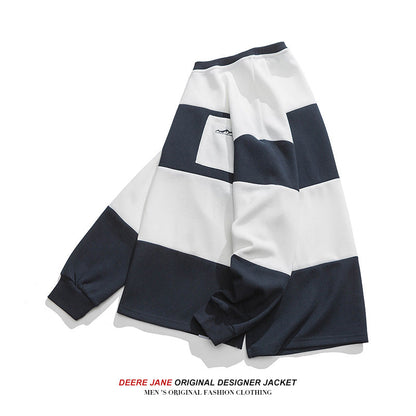 Men Pullover Hoodie Spring Sweater Men's American Style Loose All-Match Long Sleeve
