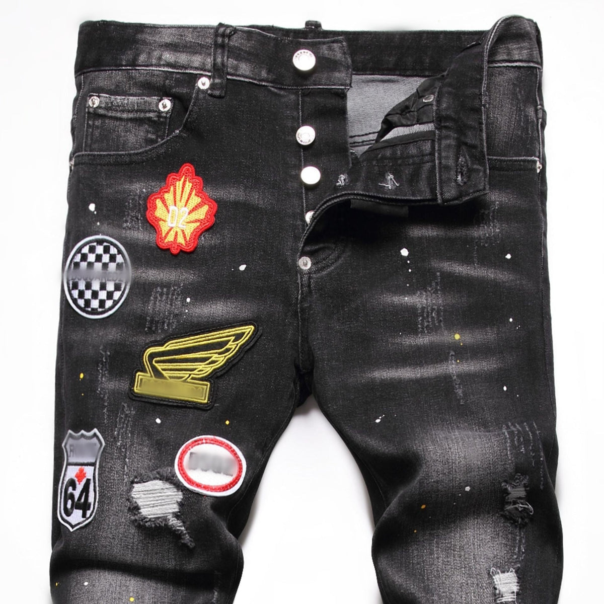 DSQ2 Jeans Ripped Stretch Jeans