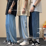 Men Jeans Fall Loose Straight Trousers