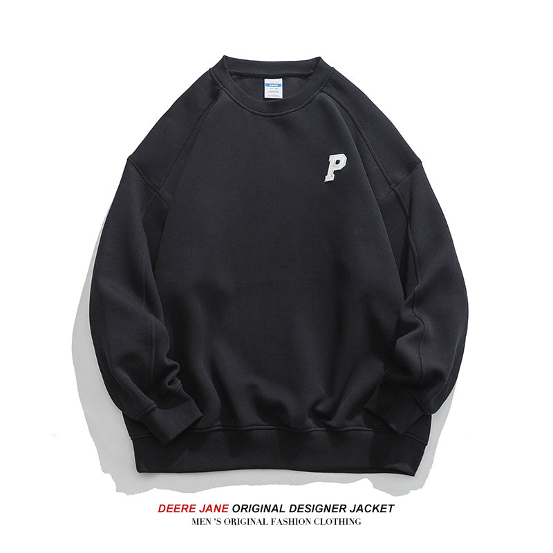 Men Pullover Hoodie Spring Sweater Men's Loose All-Match Casual