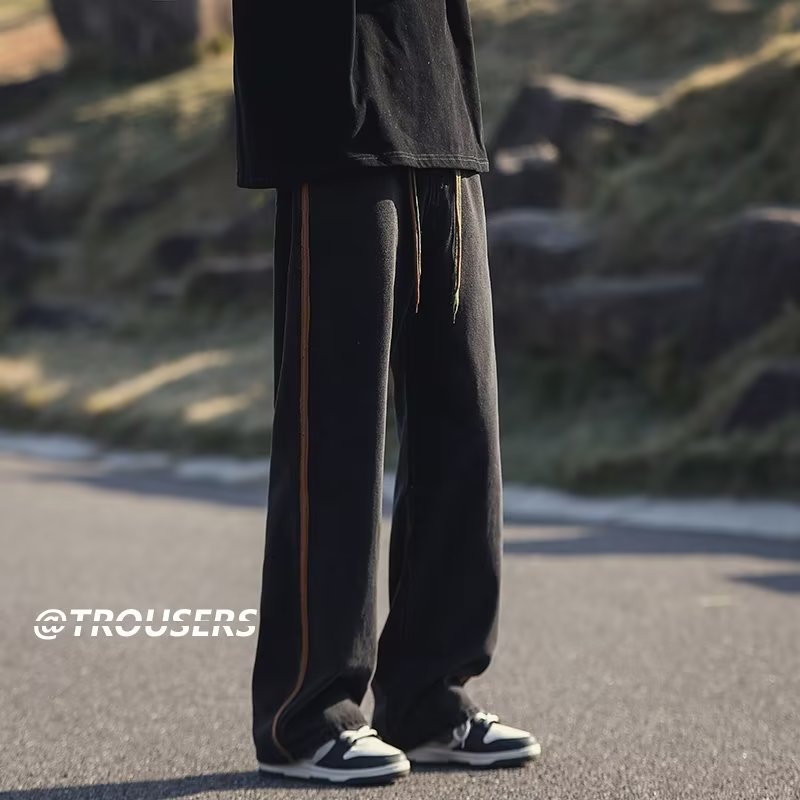 Men Jeans Washed Jeans Men's Summer Retro Oversize Straight-Leg Trousers