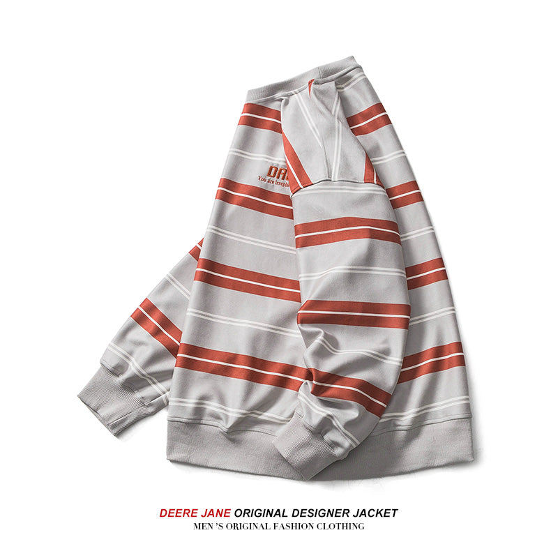 Men Pullover Hoodie Spring Letter Sweater Men's Loose All-Matching
