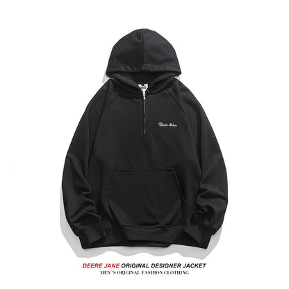 Men Pullover Hoodie Spring Sweater Men's Loose All-Match Spring and Autumn Simplicity Casual