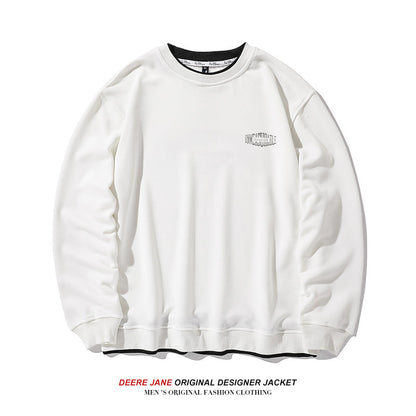 Men Pullover Hoodie Spring Sweater Men's Loose All-Match American Style Trend