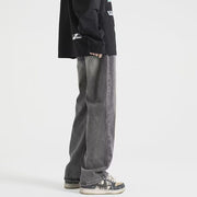 Men Jeans Summer Oversize Straight Loose Wide-Leg Pants