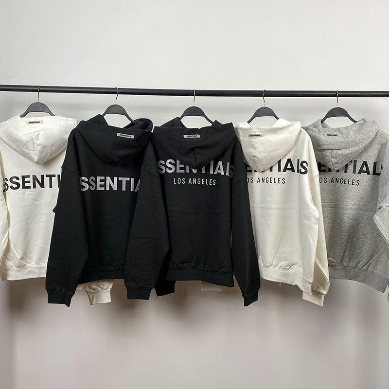 Fog Essentials Hoodie Reflective Logo Fleece Hooded Sweater