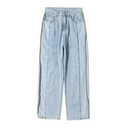 Men Jeans Retro Baggy Straight Trousers