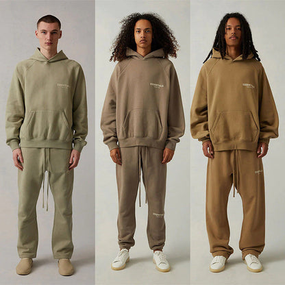 Fog Essentials Hoodie Flocking Logo Fleece Loose Hooded Sweater