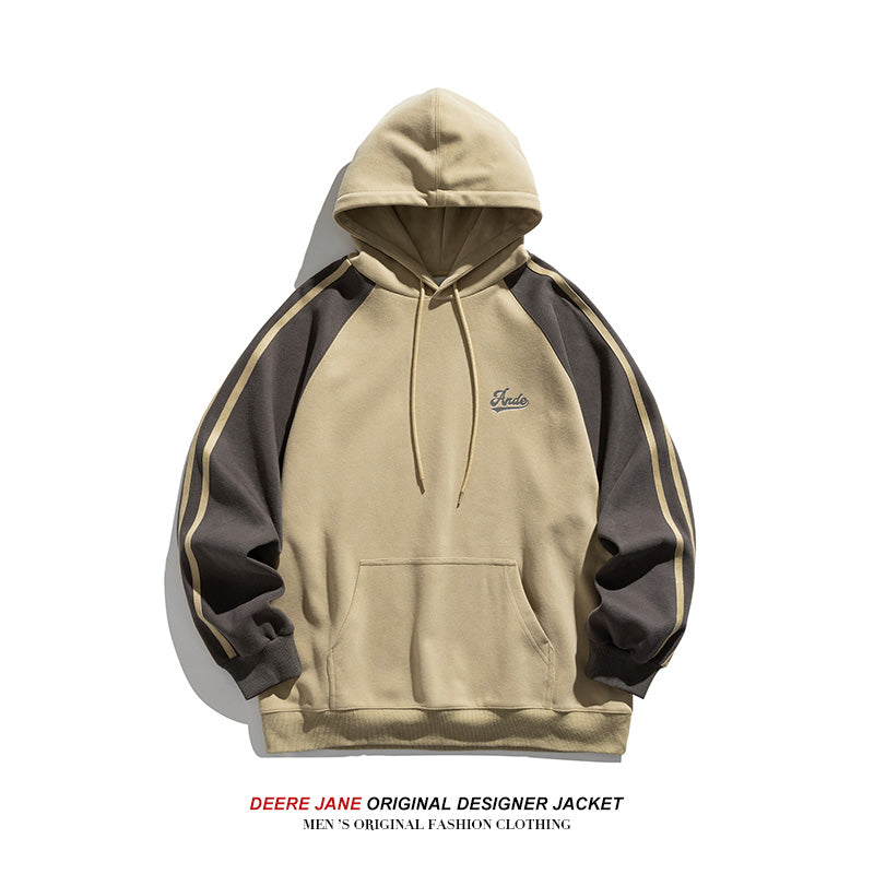 Men Pullover Hoodie Spring Hooded Sweater Men's Loose All-Matching Casual