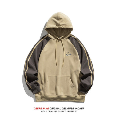 Men Pullover Hoodie Spring Hooded Sweater Men's Loose All-Matching Casual