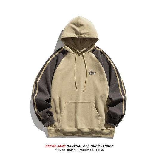 Men Pullover Hoodie Spring Hooded Sweater Men's Loose All-Matching Casual