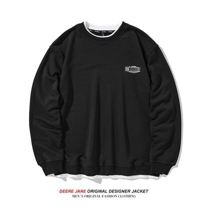 Men Pullover Hoodie Spring Sweater Men's Loose All-Match American Style Trend